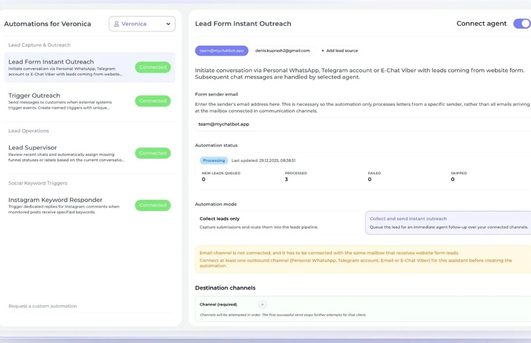 Trigger Outreach, webhook-based AI campaigns